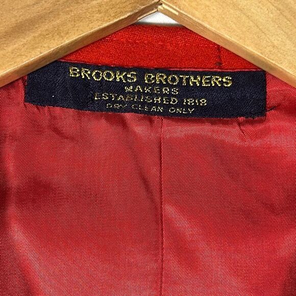 Brooks Brothers Makers Men’s Waistcoat Red Vest Union Made 40s?? - Picture 6 of 11